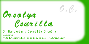 orsolya csurilla business card